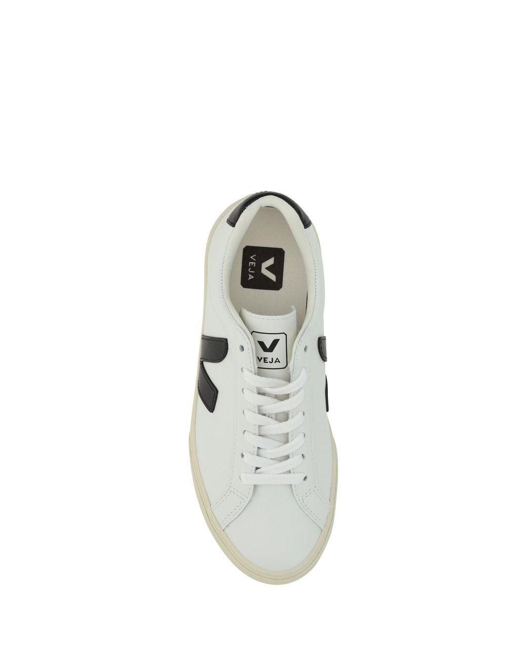 Veja White Esplar Logo Leather Trainers