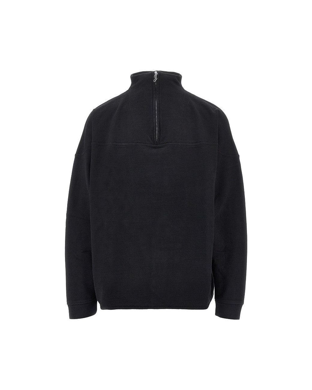 Jacquemus Blue 'Rond Carré' Quarter-Zip Sweatshirt for men