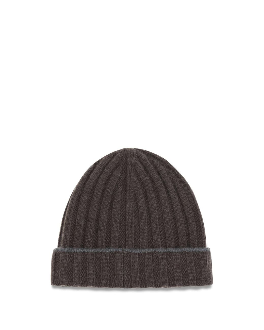 Brunello Cucinelli Brown Beanie Hat Cashmere for men