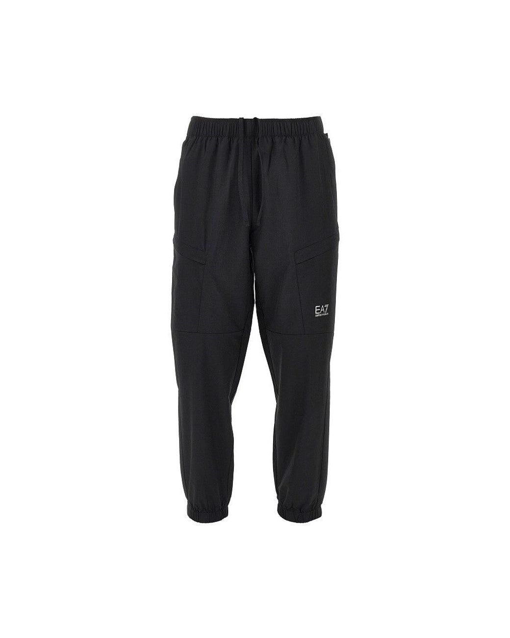 EA7 Black Ventus7 Pants for men