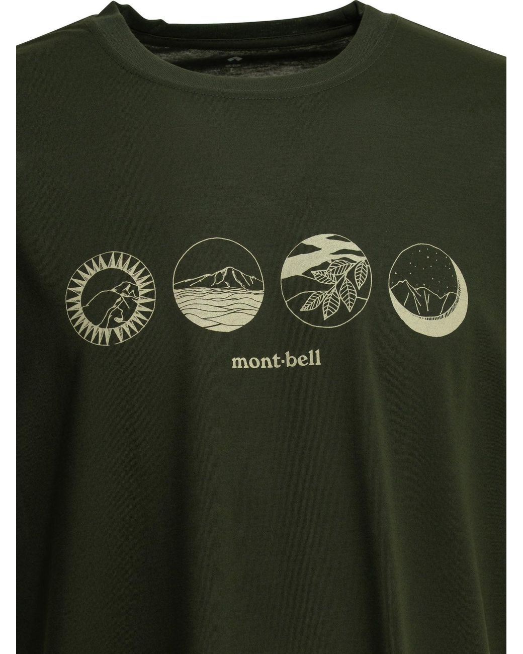 Montbell Green T-Shirts for men