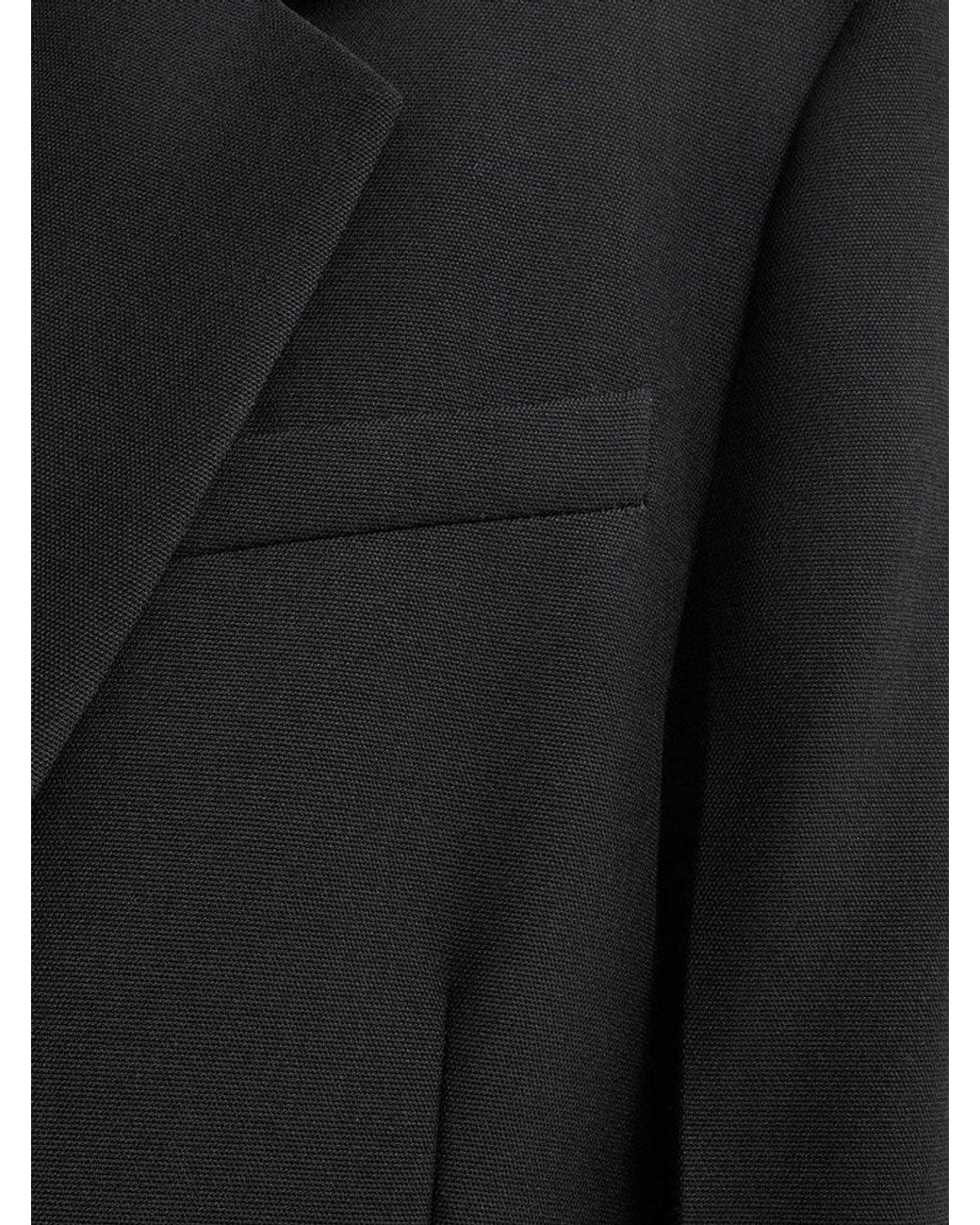Totême  Black Tailored Wool Blend Blazer