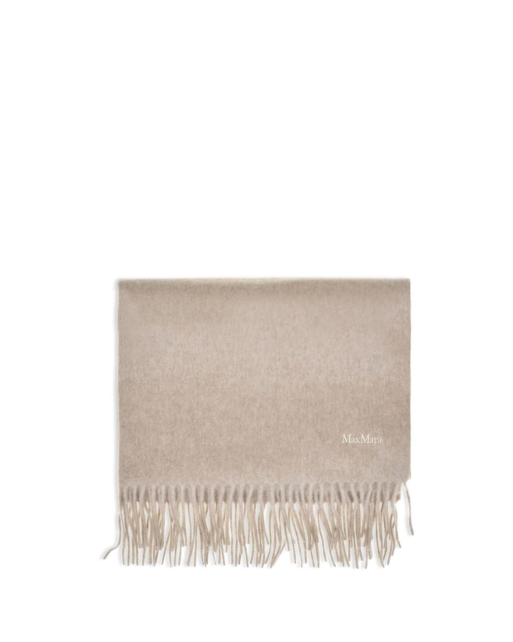 Max Mara White Baci Cashmere Scarf