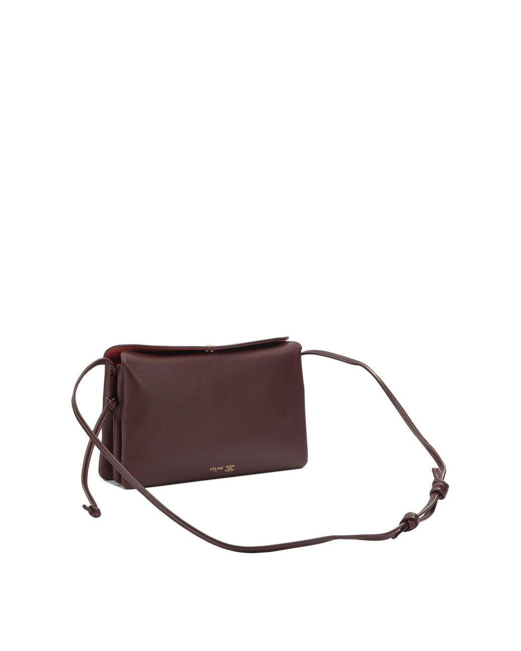 Céline Purple Clutch Bag Bordeaux