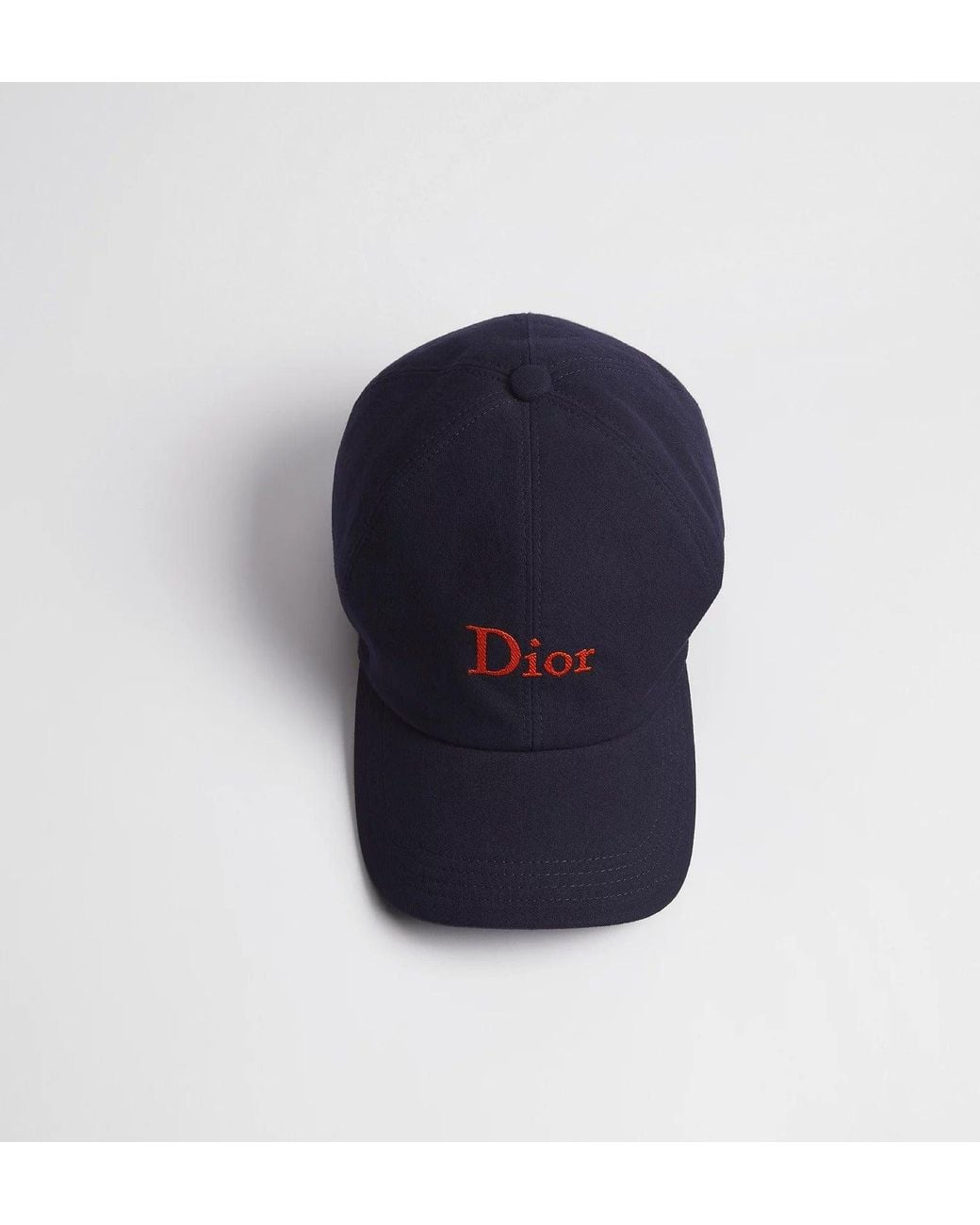 Dior Blue Cotton Baseball Hat for men
