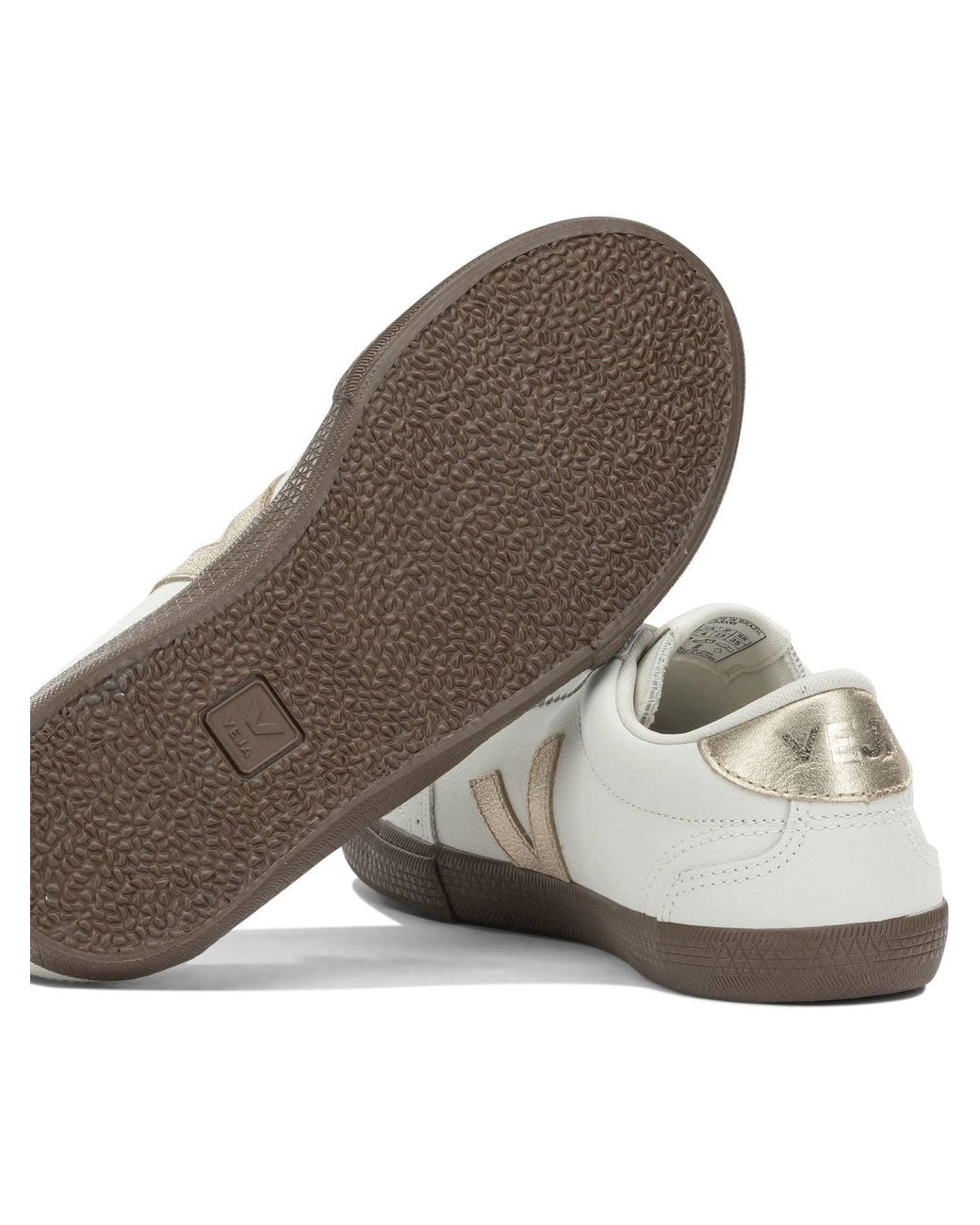 Veja White Volley Low-Top Sneakers