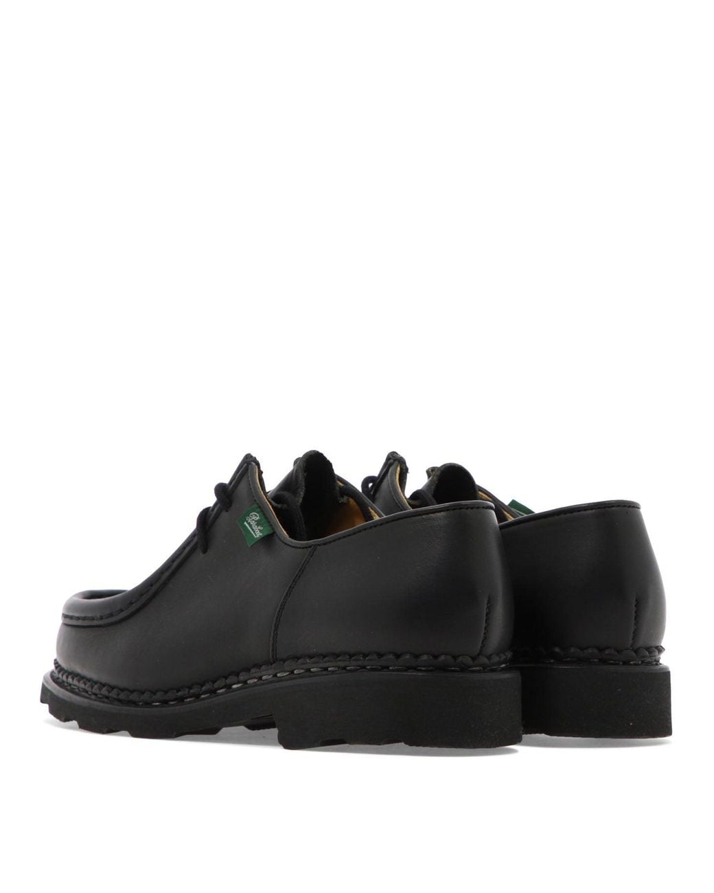 Paraboot Black "Michael Griff" Lace-Up Loafers for men