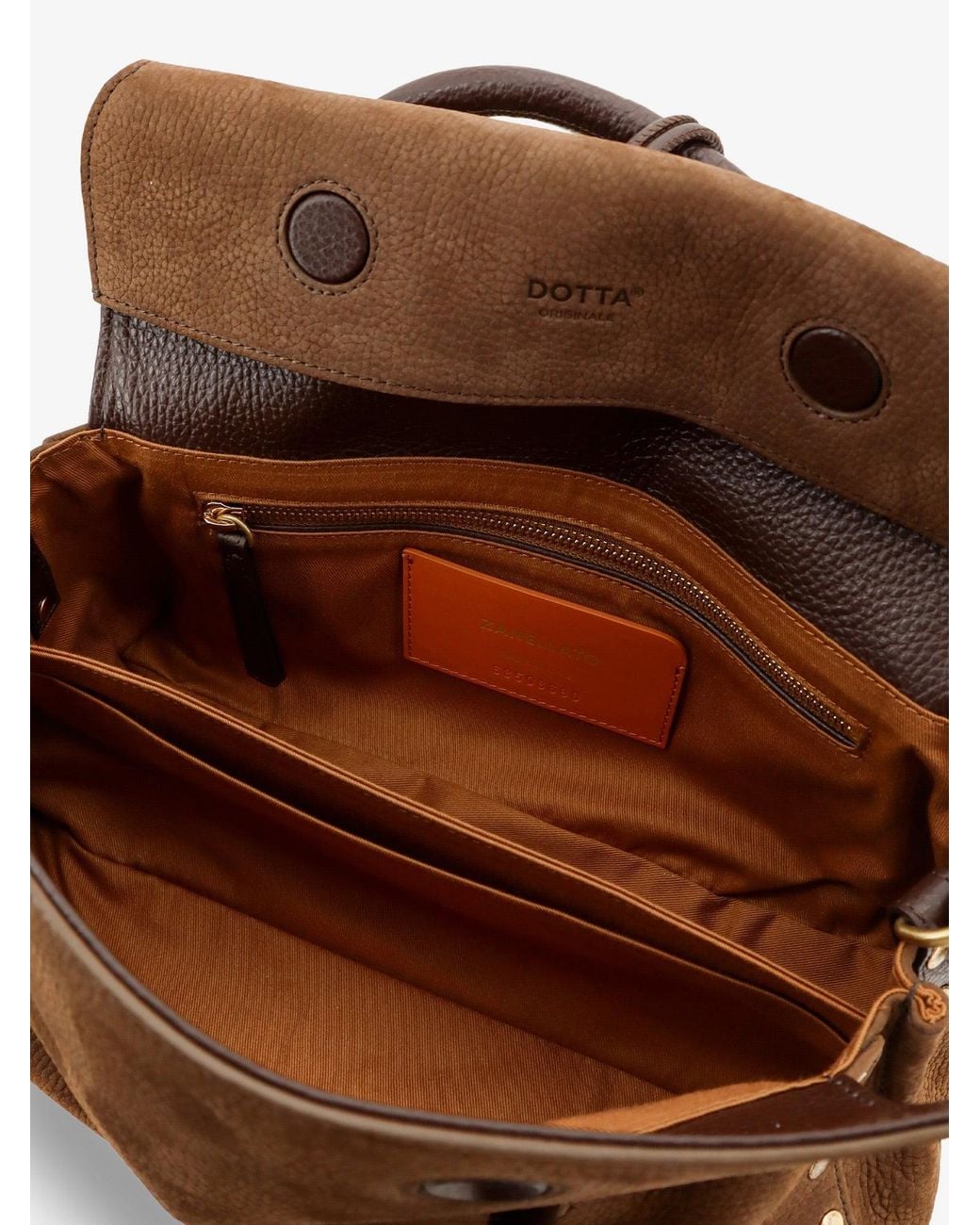 Zanellato Brown Dotta Nubuck Crossbody Bag