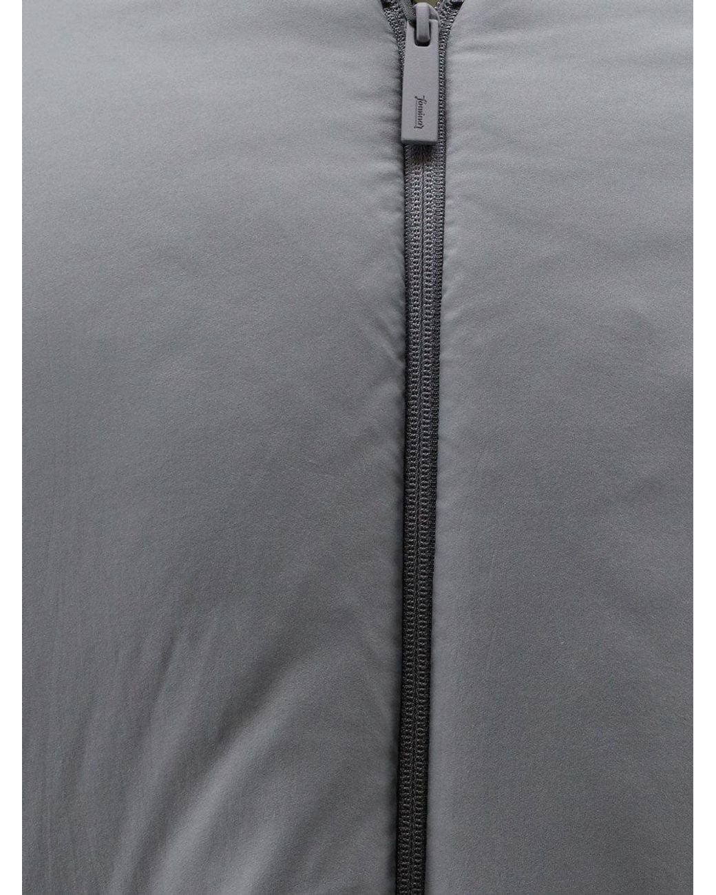 Laminar Gray Nylon Padded Down Jacket for men