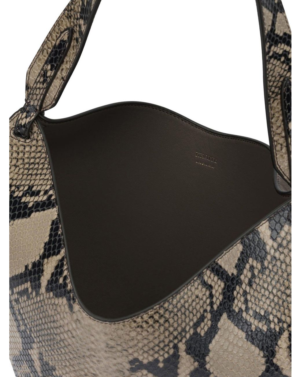 Khaite Gray "Lotus" Small Shoulder Bag