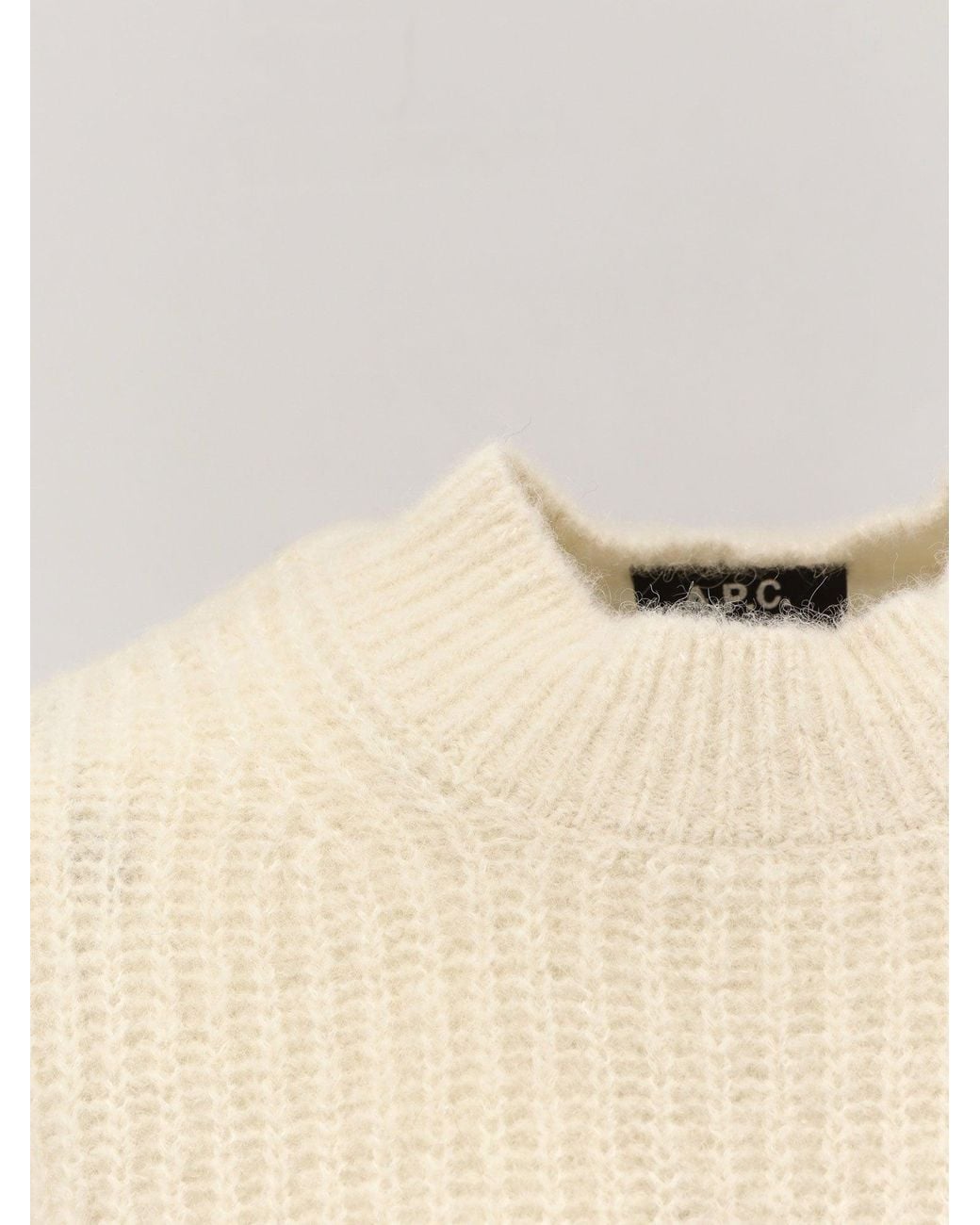 A.P.C. White Wool Blend Sweater