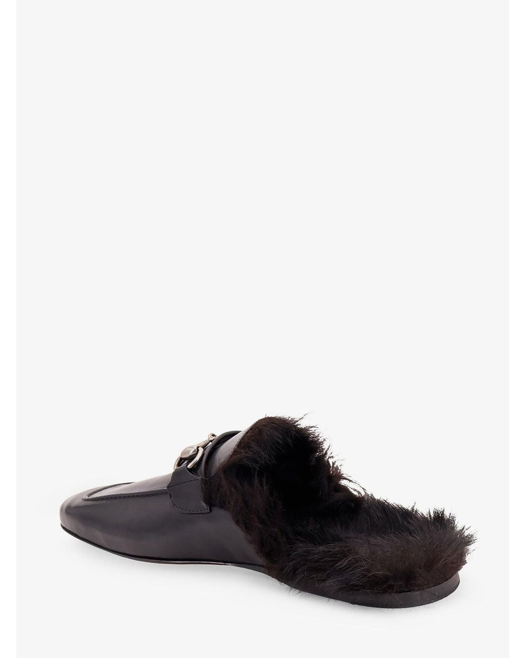 Gucci White Leather Slipper With Horsebit for men