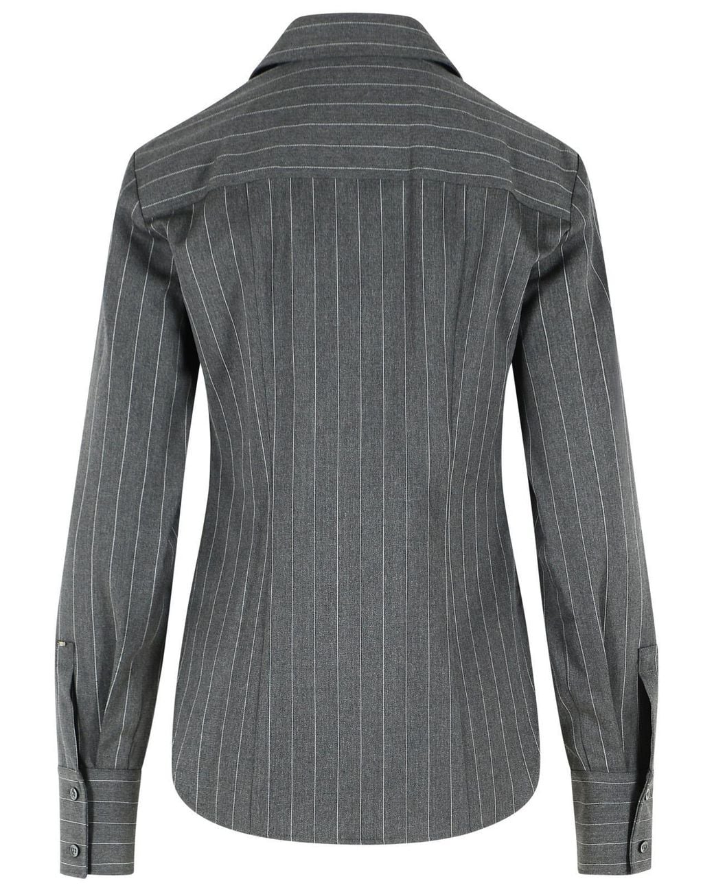 Sportmax Gray Pepli Tight Shirt Medium Wool