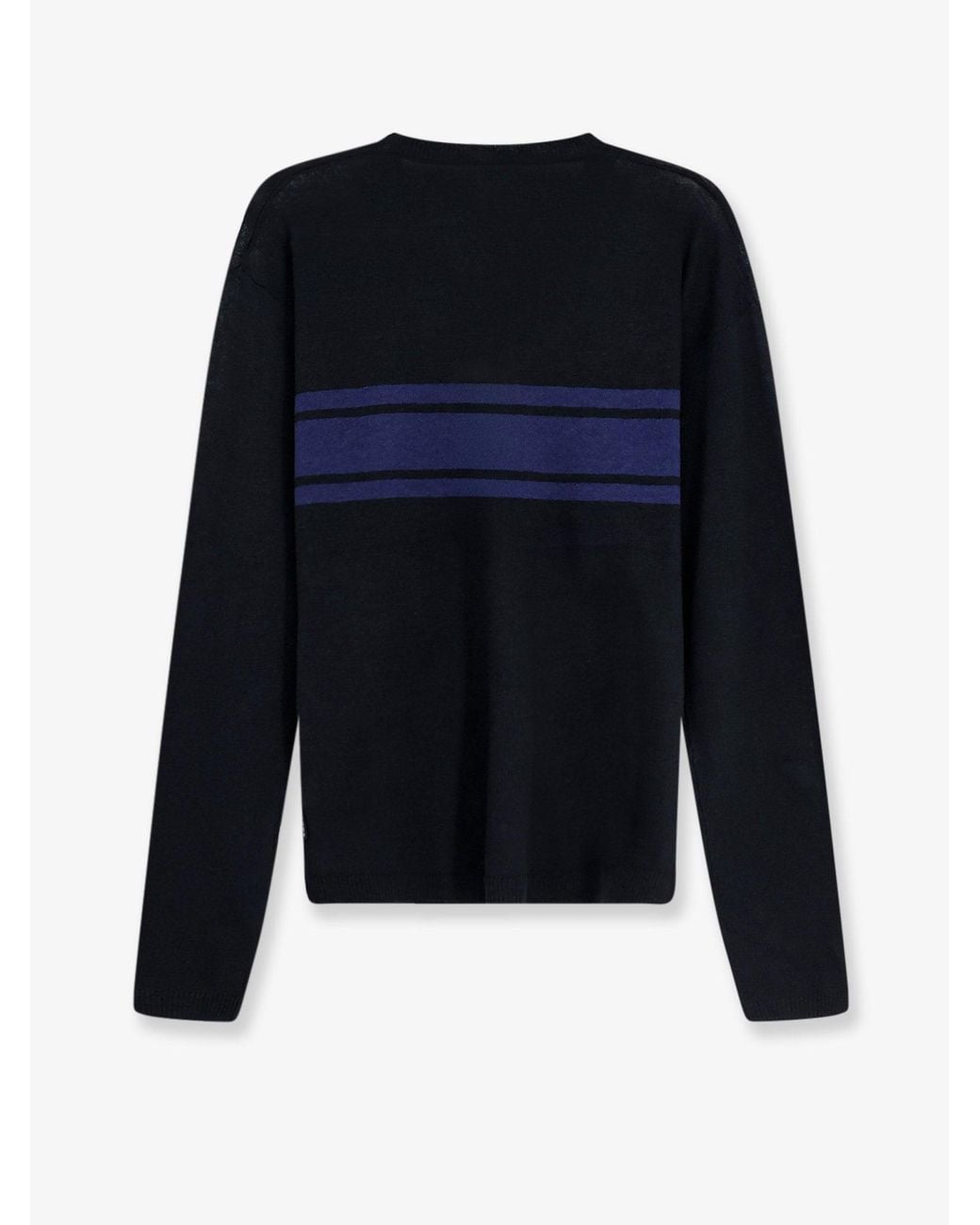 Stussy Blue Striped Cotton And Linen Sweater for men