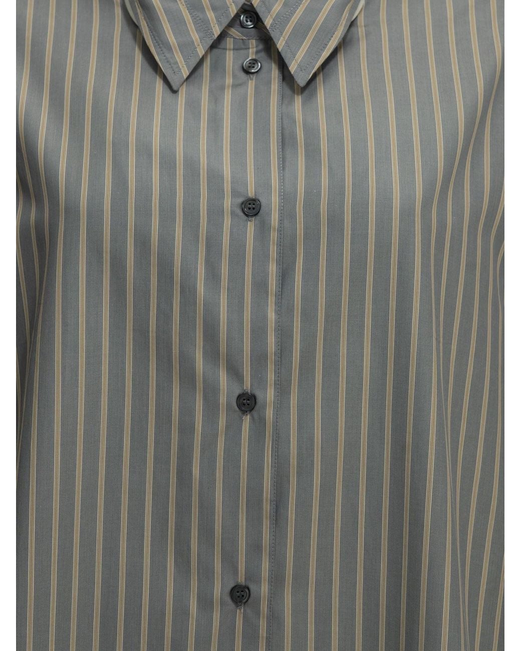 Soeur Gray Casual Striped Shirt