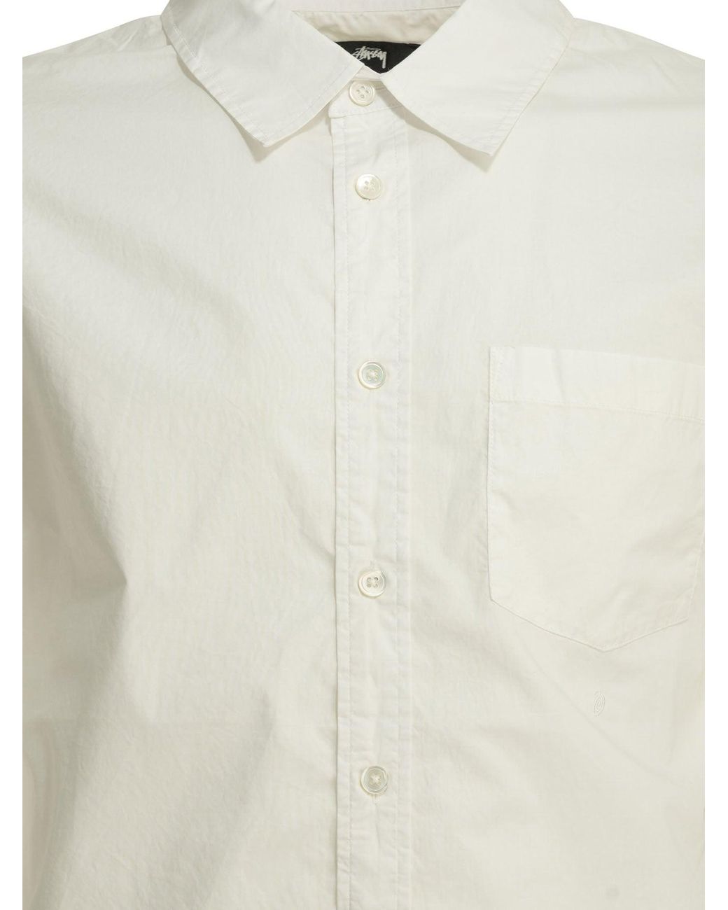 Stussy White Stussy Cotton Shirt for men