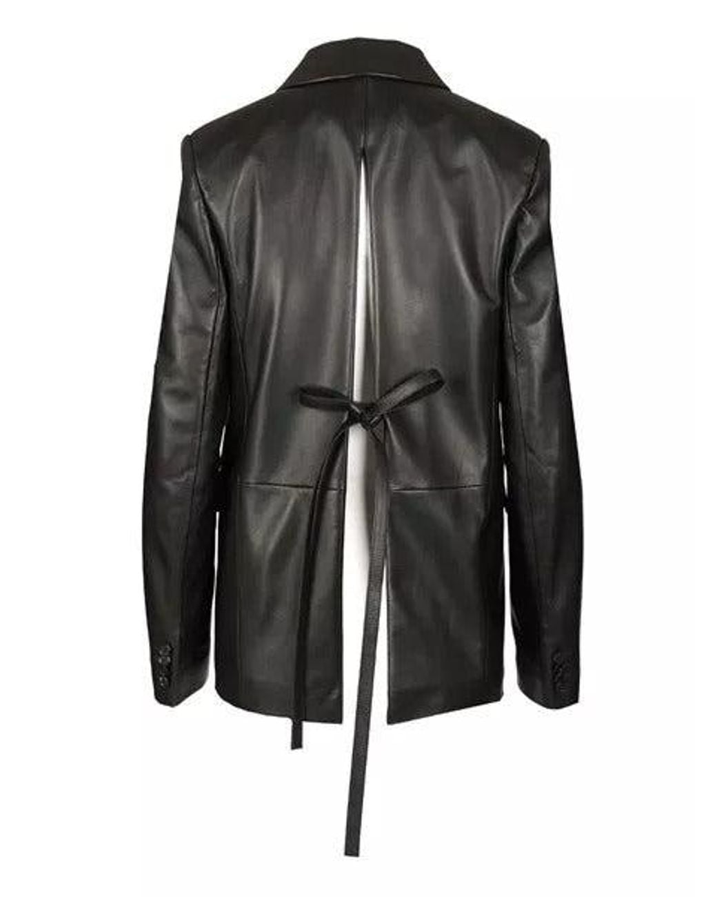 Loewe Black Tailored Leather Jacket