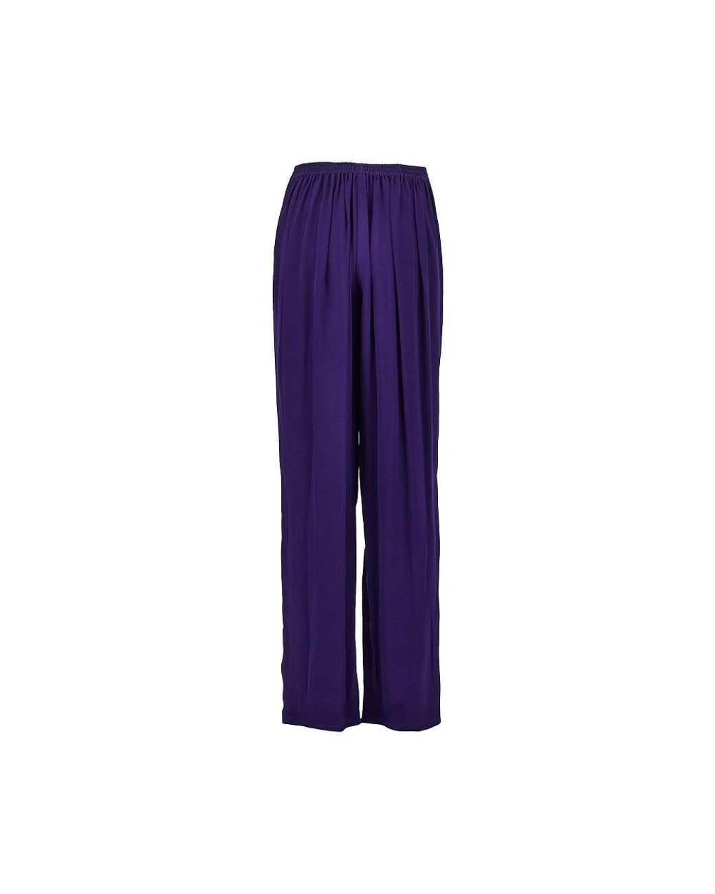Alaïa Purple Elasticated Waist Cady Pants