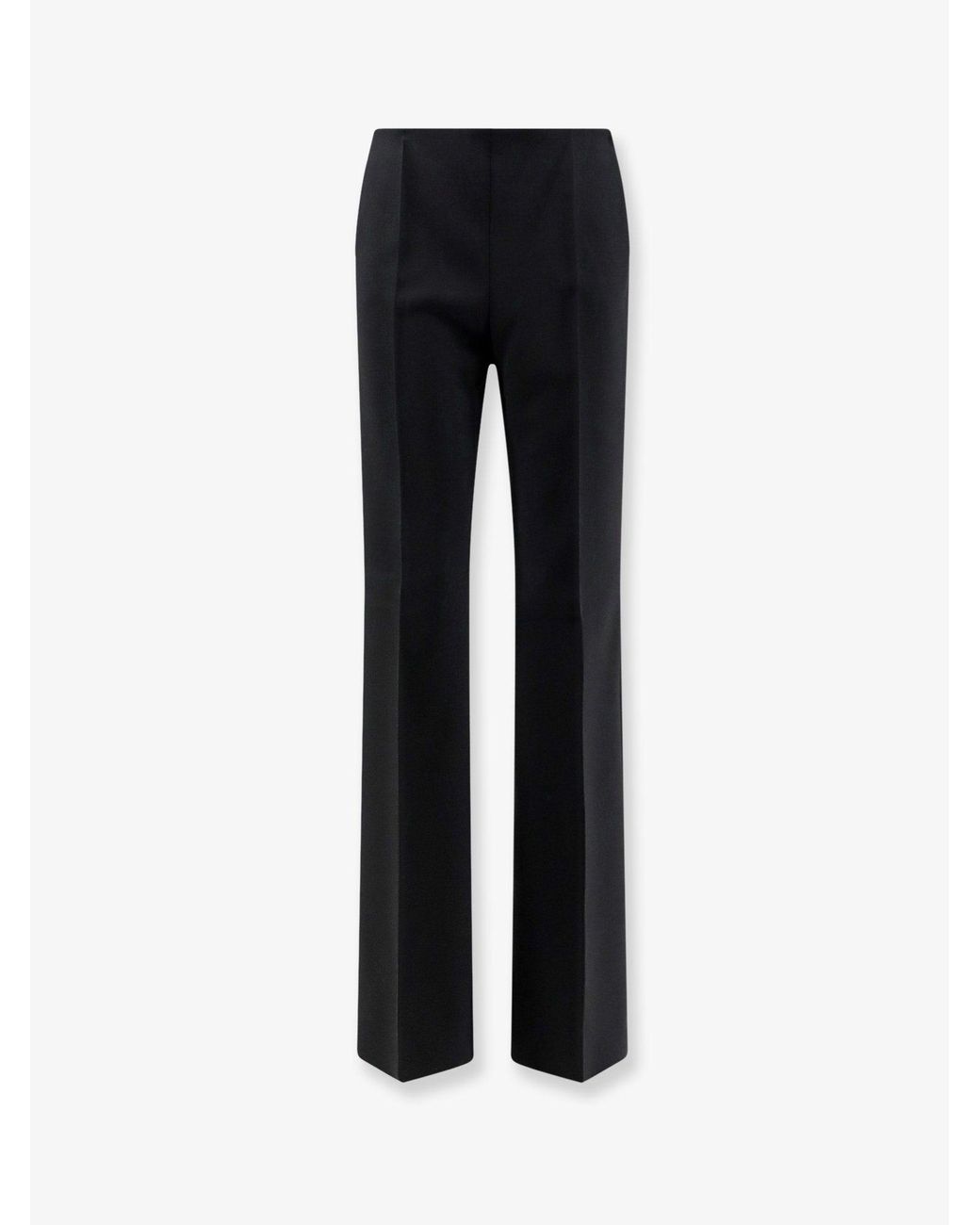 Max Mara Black Mxmorata Stretch Virgin Wool Trousers