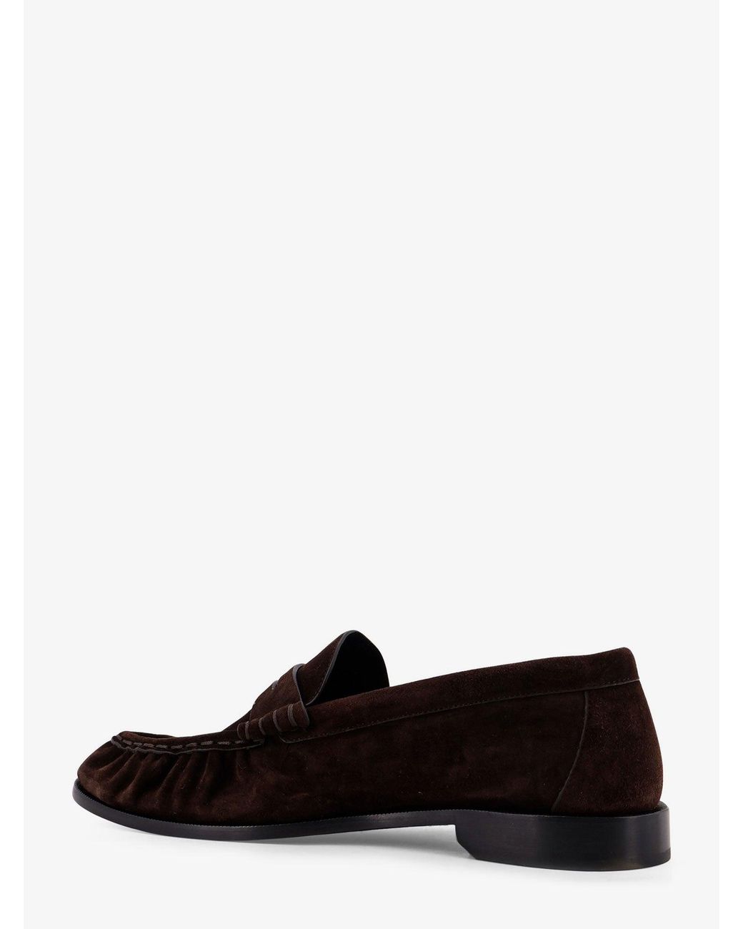 Saint Laurent White Le Loafer 15 Moc Suede Loafers for men