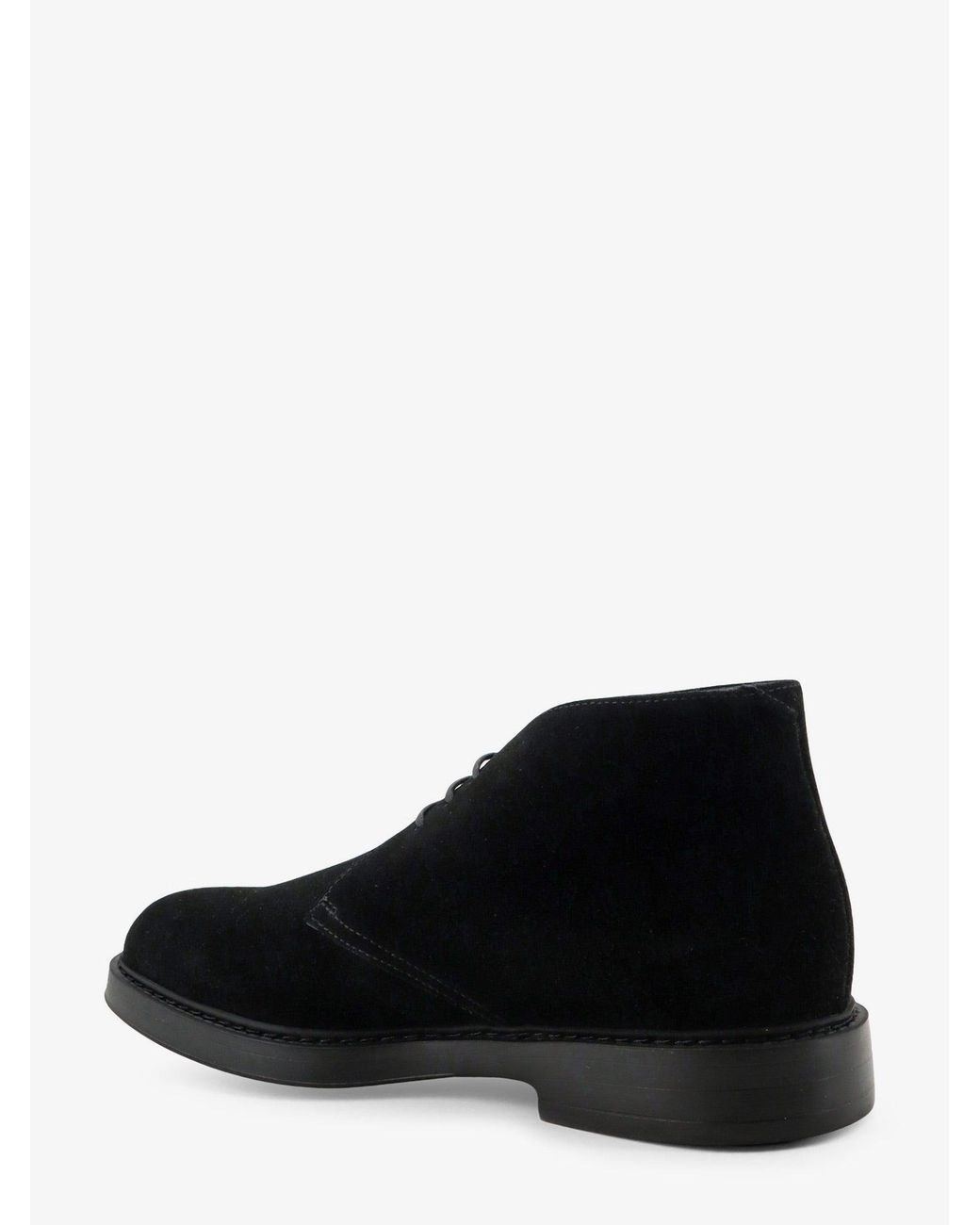Doucal's Black Suede Lace-Up for men
