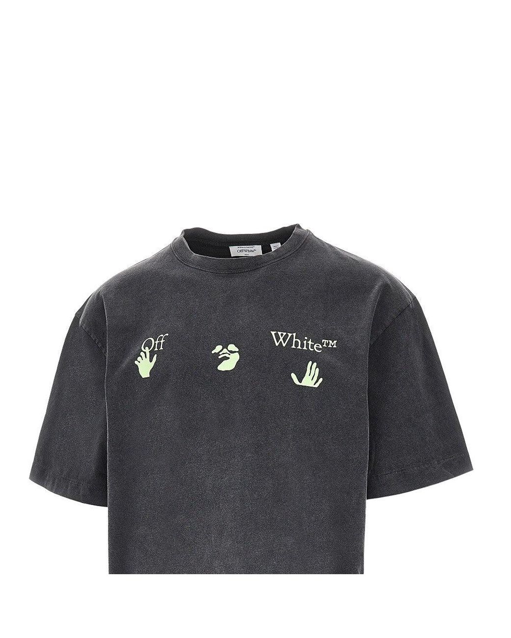 Off-White c/o Virgil Abloh Black 'Bacco Arrow' Cotton T-Shirt for men