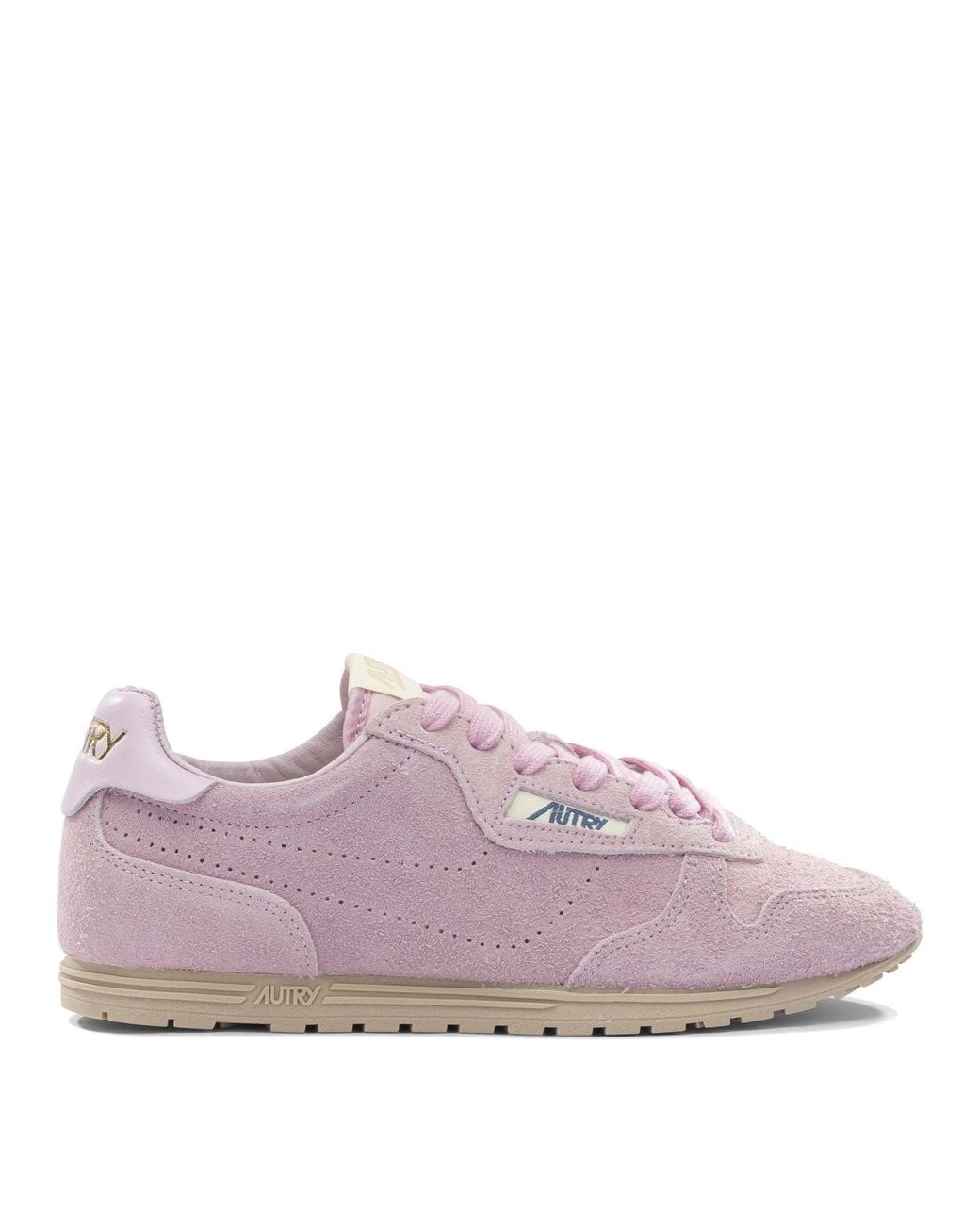 Autry Purple Cow Leather Sneakers
