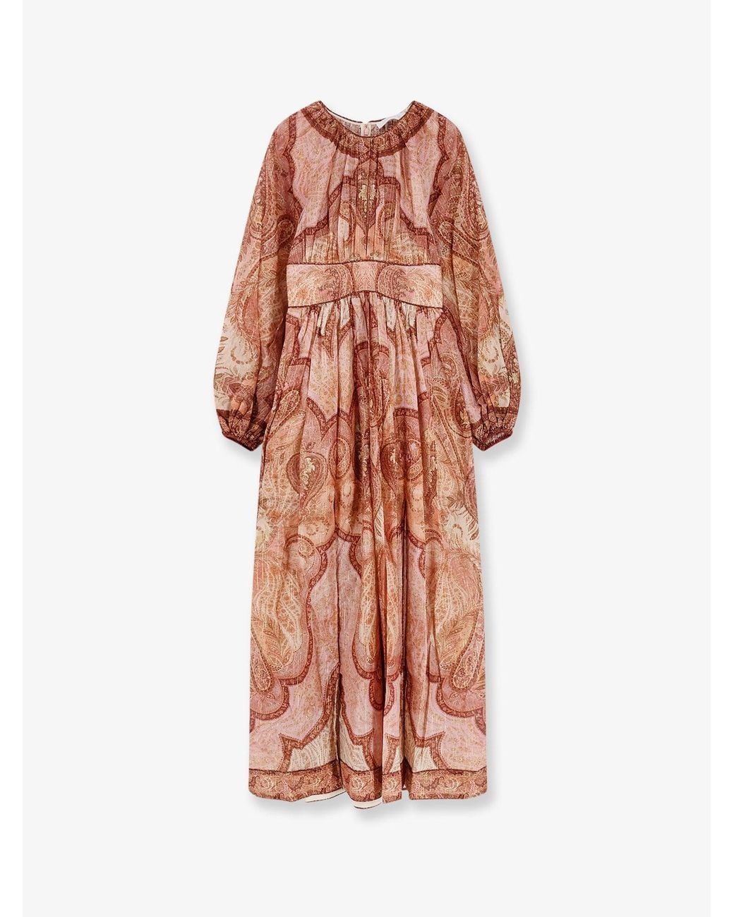 Zimmermann White Cotton And Silk Blend Wanderlust Long Dress