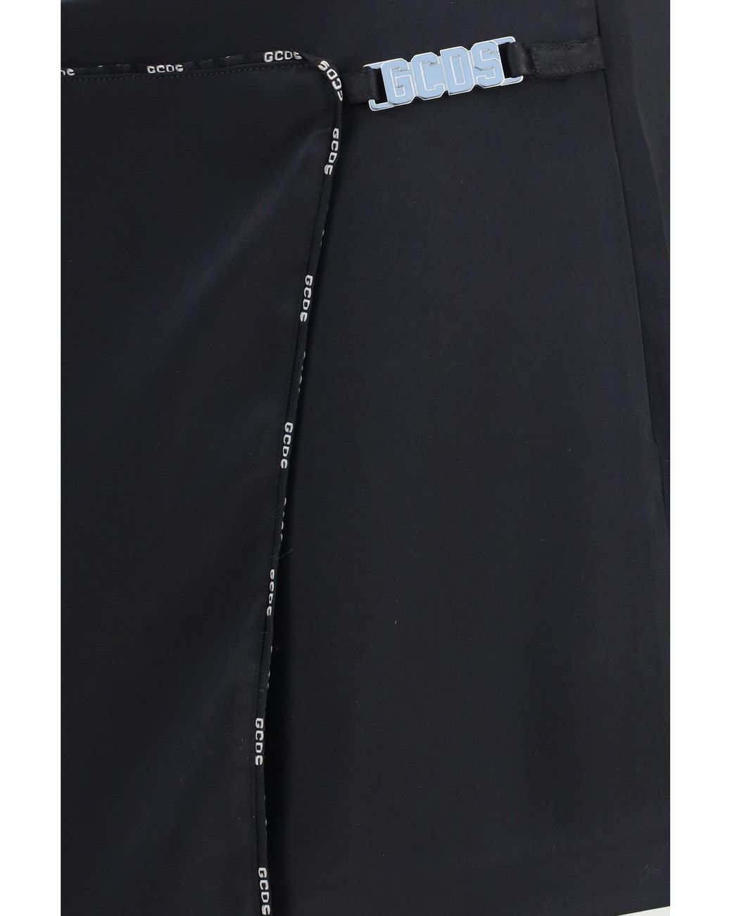 Gcds Blue Skirt-Shorts Mini Satin