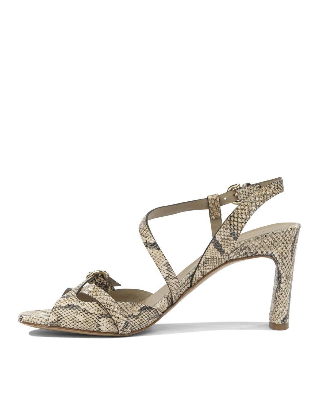 Roberto Del Carlo Metallic Calf Leather Leather Sandals