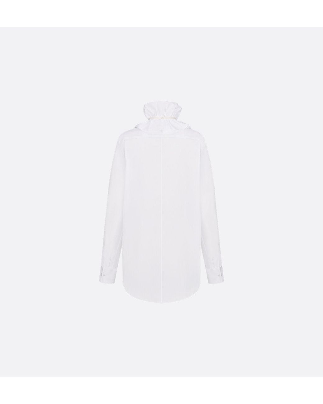 Dior White Removable Collar Shirt