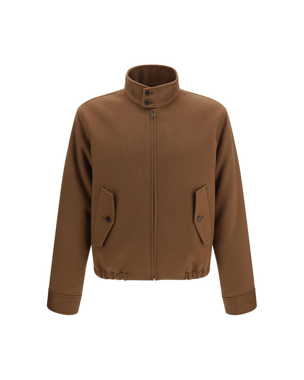Bottega Veneta Brown Wool And Cashmere Jacket Sepia for men