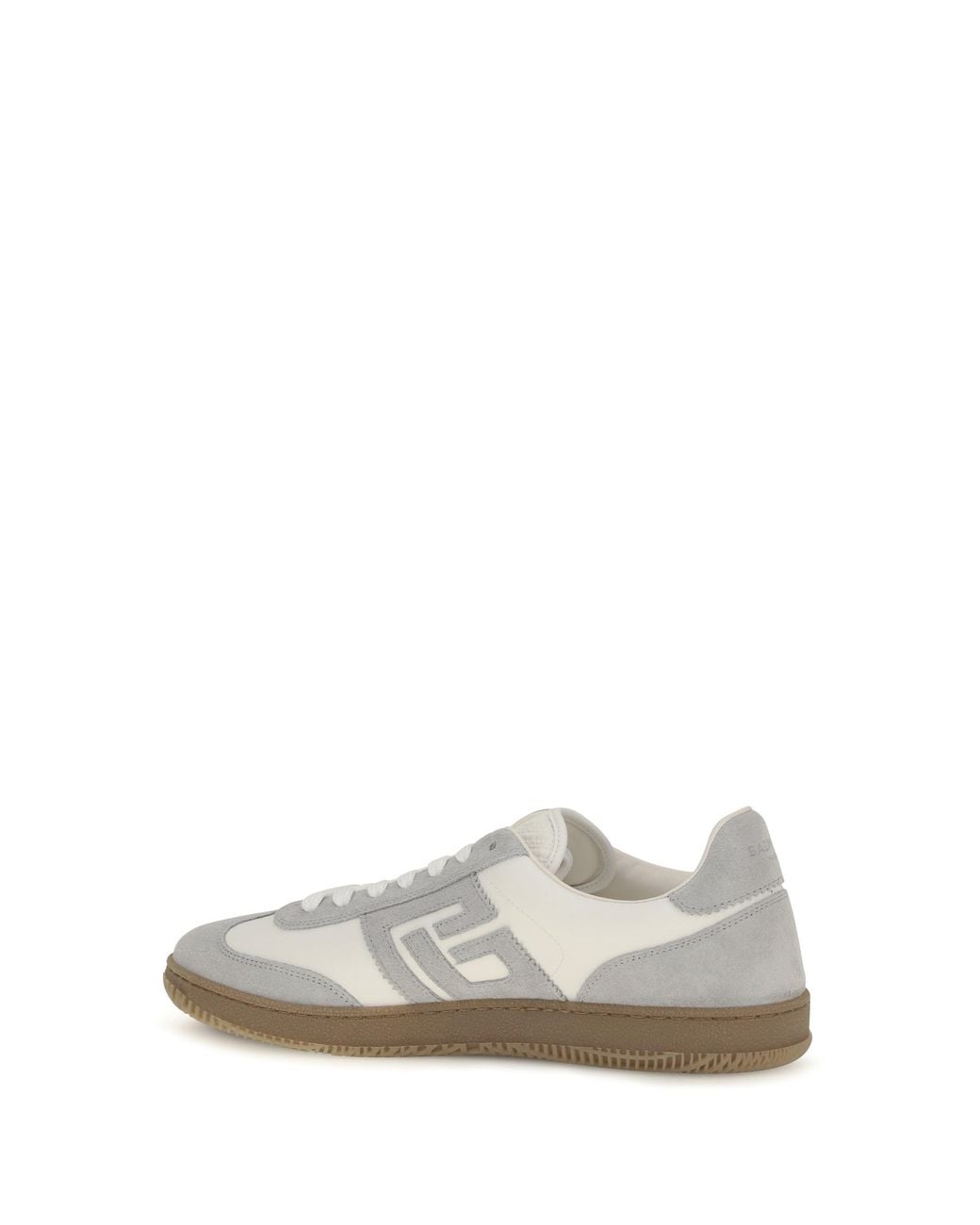 Balmain White Sneakers Swan Suede And Smooth Leather for men