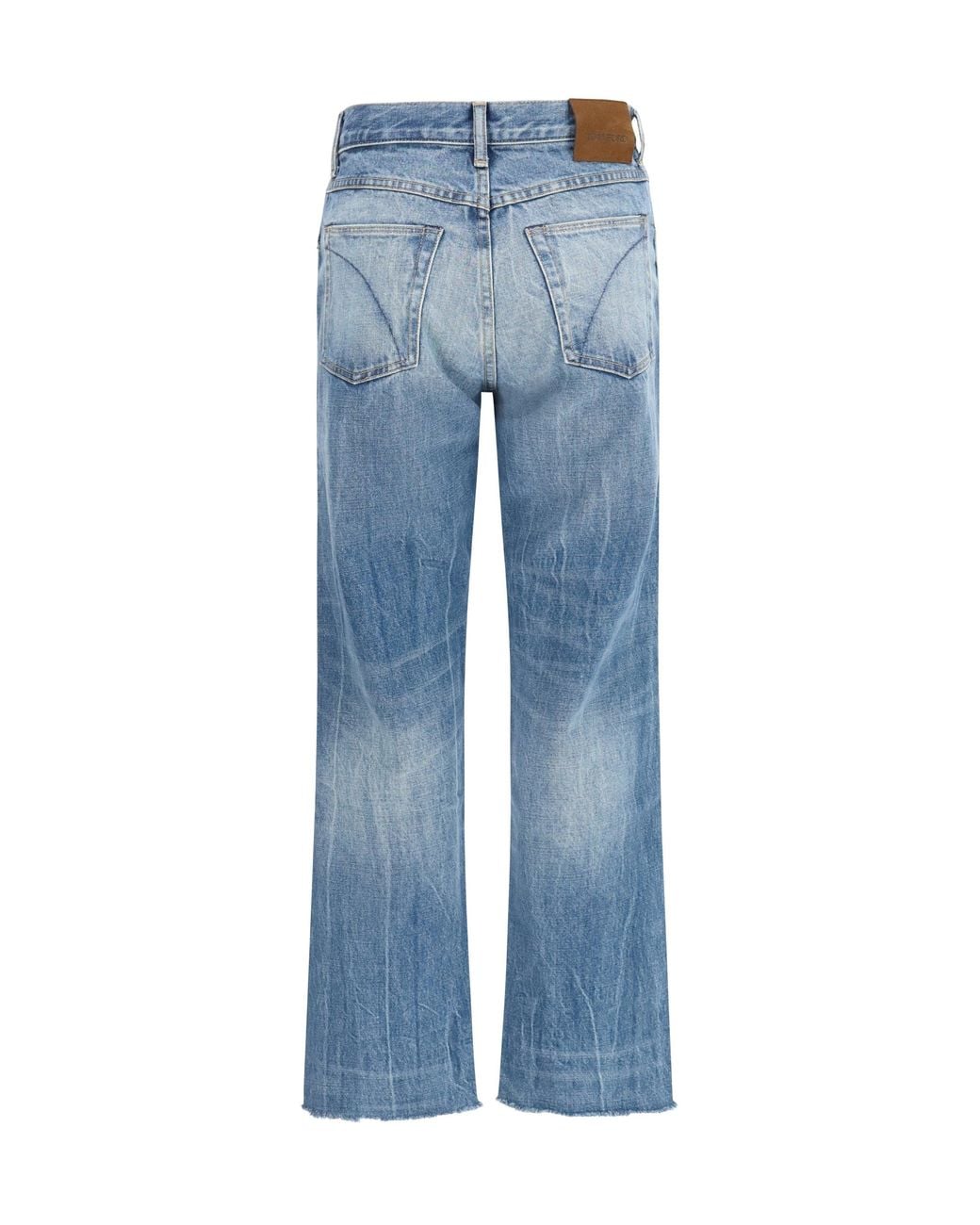 Tom Ford Blue Washed Denim Cigarette Jeans