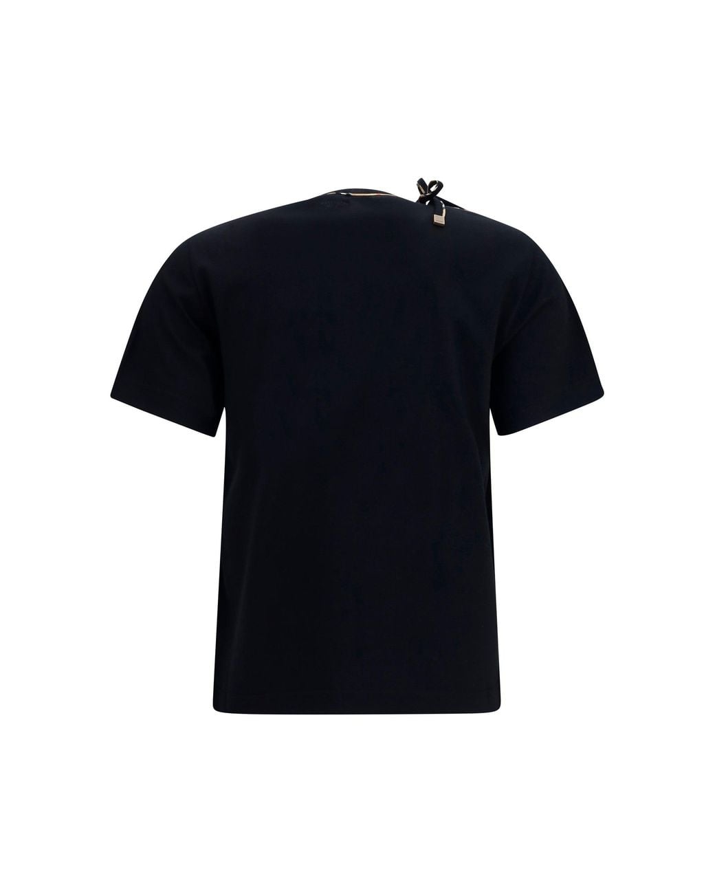 Burberry Black T-Shirt With Cut-Out Detail