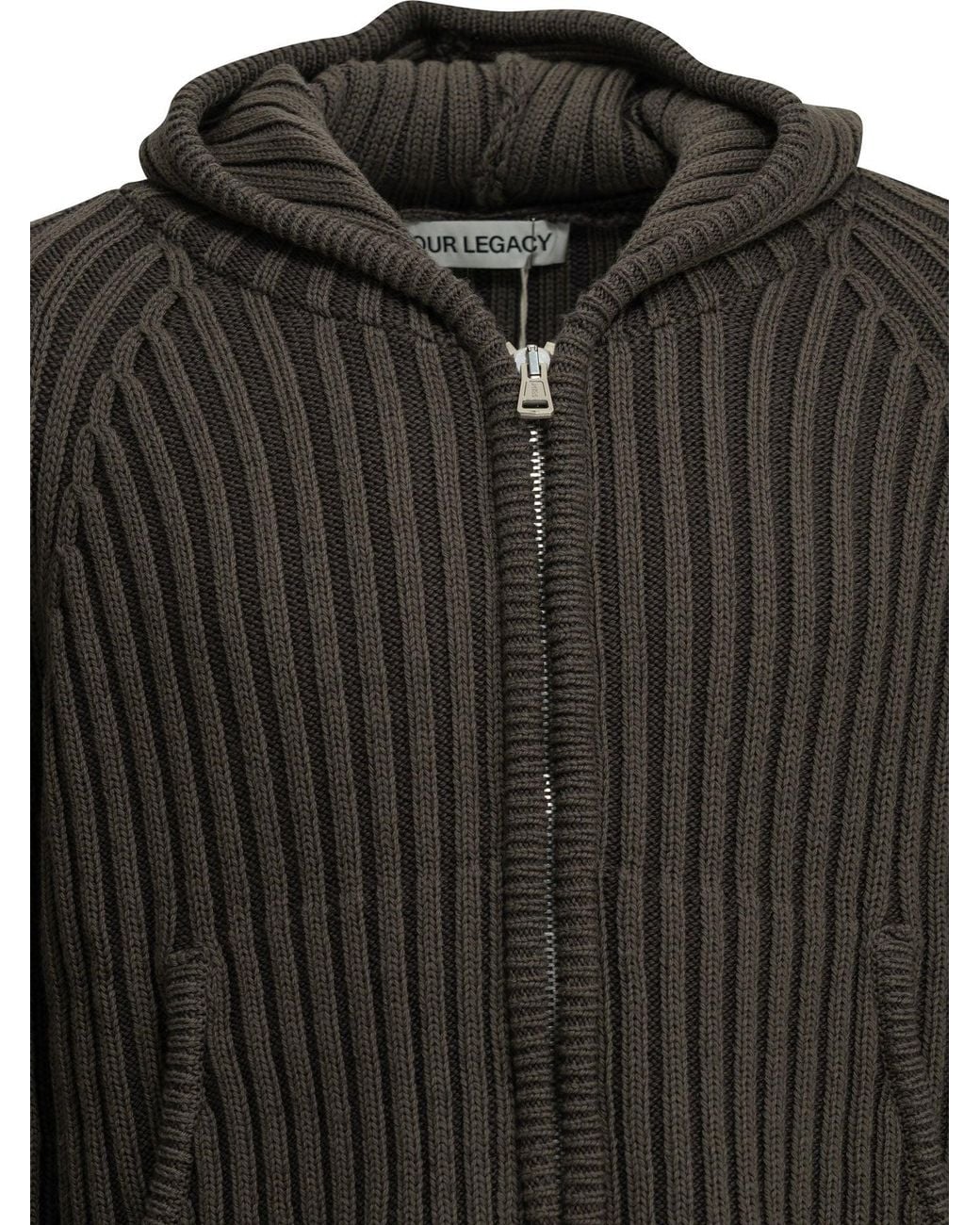 Our Legacy Black "Level" Zip-Up Sweater for men