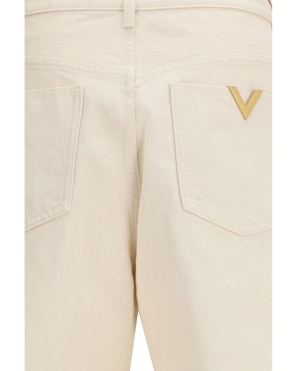 Valentino White Denim Trousers