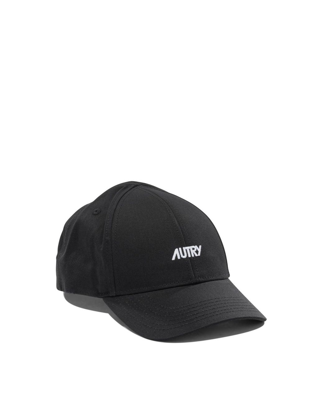Autry Black Cotton Hat for men
