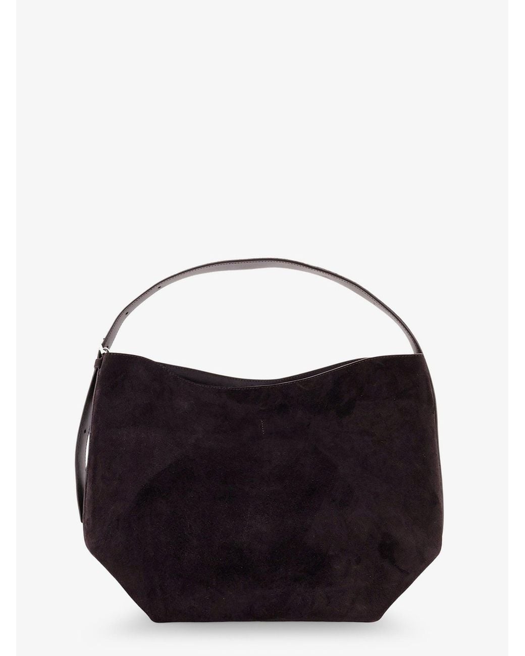 Totême Blue Medium Belted Suede Shoulder Bag