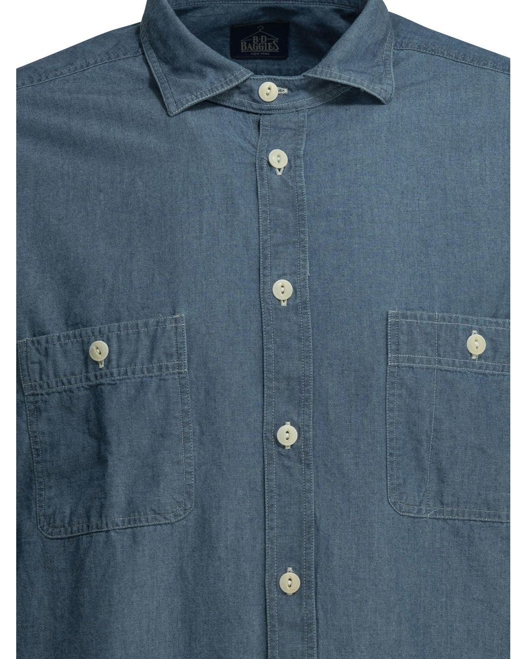 B.D. Baggies Blue Bradford Cotton Shirt