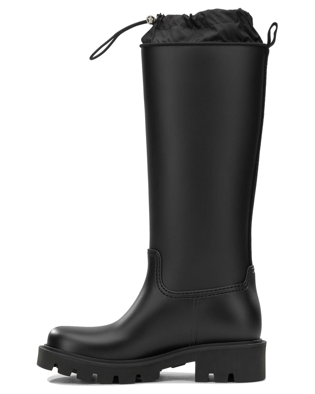 Moncler Black "Kickstream High" Rain Boots