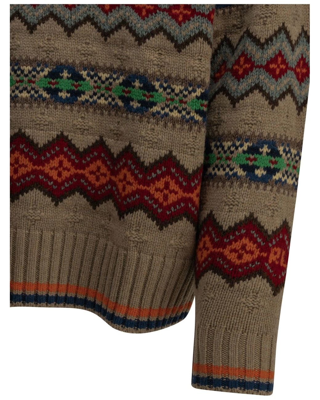 Polo Ralph Lauren Multicolor "Fair Isle" Polo Sweater for men