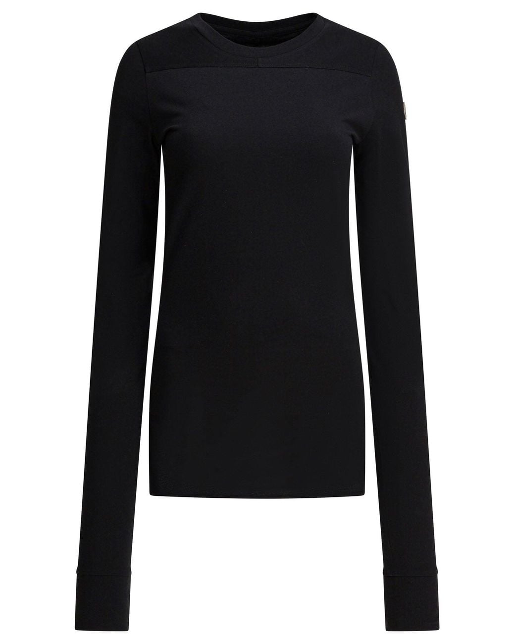 Rick Owens Black Cotton Jersey T-Shirt
