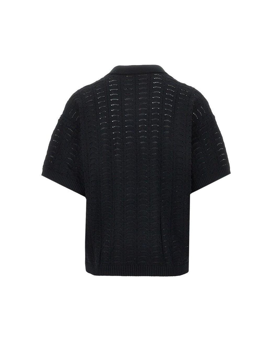 Woodbird Black Wbshimo Wave Polo Shirt for men