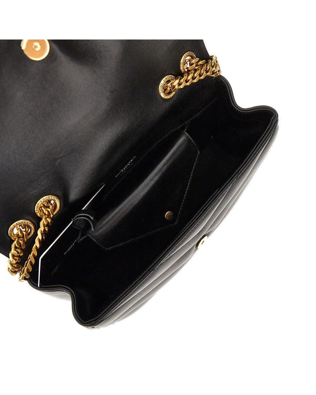 Saint Laurent Black Quilted Nappa Leather Small 'Loulou' Bag