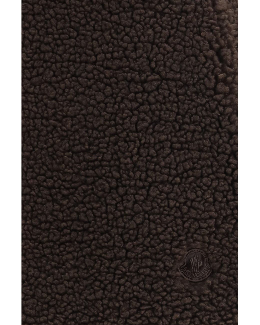 Moncler Black Teddy-Effect Miniskirt Taupe