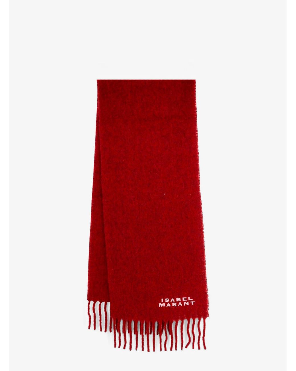 Isabel Marant Red Scarf Alpaca Blend