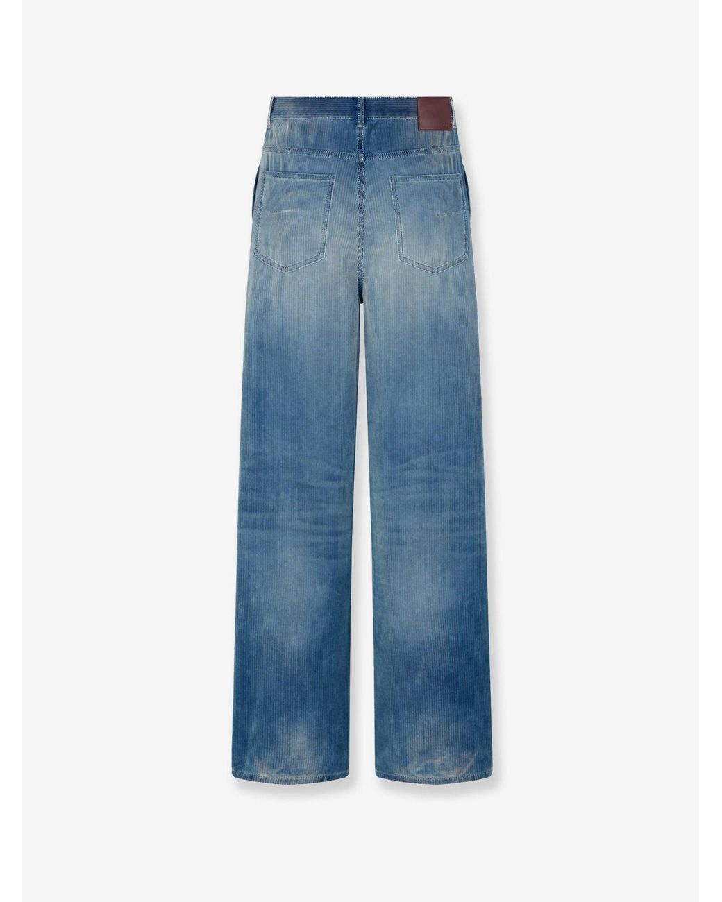 Dior Blue Corduroy Trousers for men