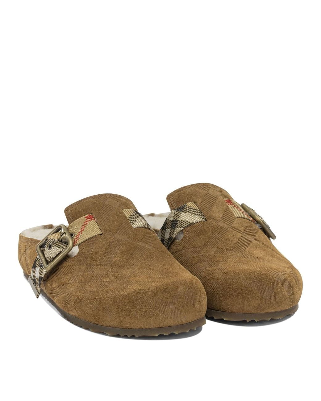 Burberry Brown "Urchin" Clogs