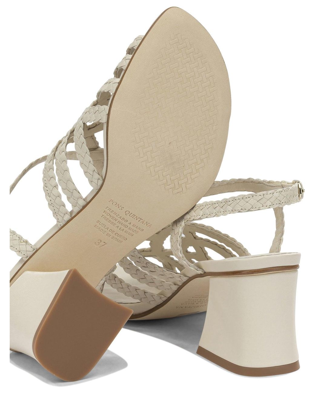 Pons Quintana White Leather Sandals